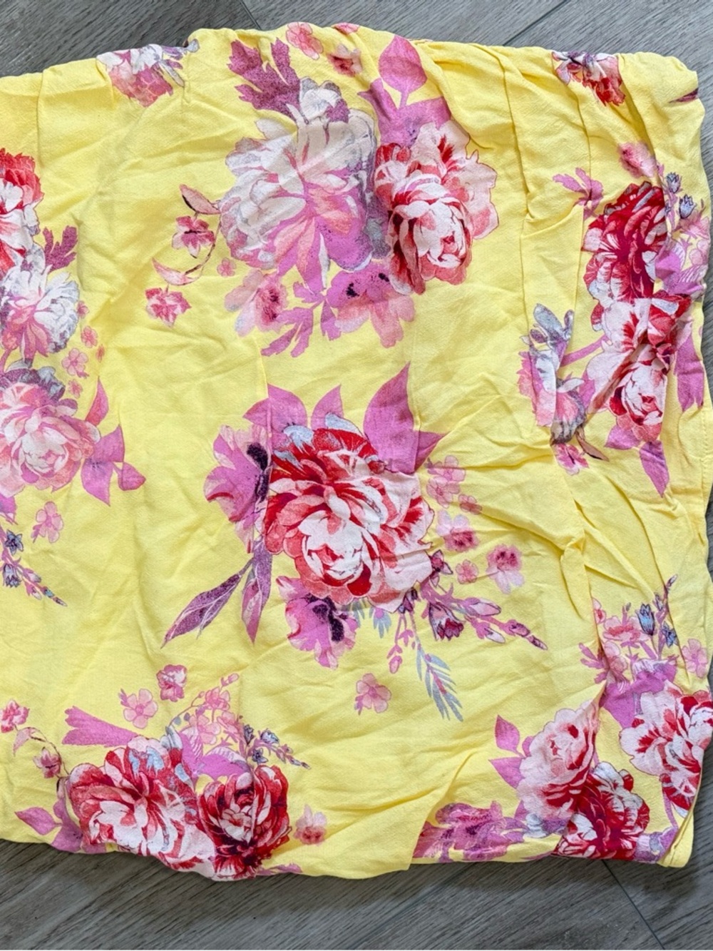 Mango MNG Skirt Romance Yellow Floral Ruffle Frill Mini Flirty Feminine Romantic - Picture 8 of 10